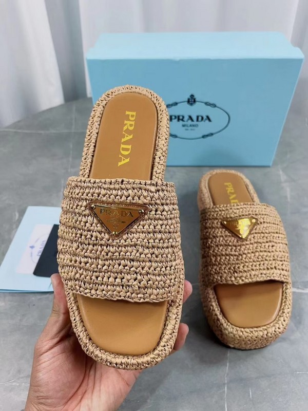 Prada women slippers 1:1 quality-044