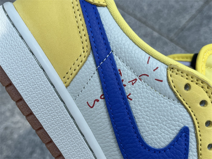 Authentic Travis Scott x Air Jordan 1 Low “Canary”