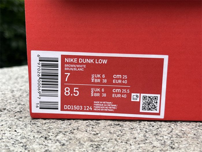 Authentic Nike Dunk Low Custom Brown Burberry