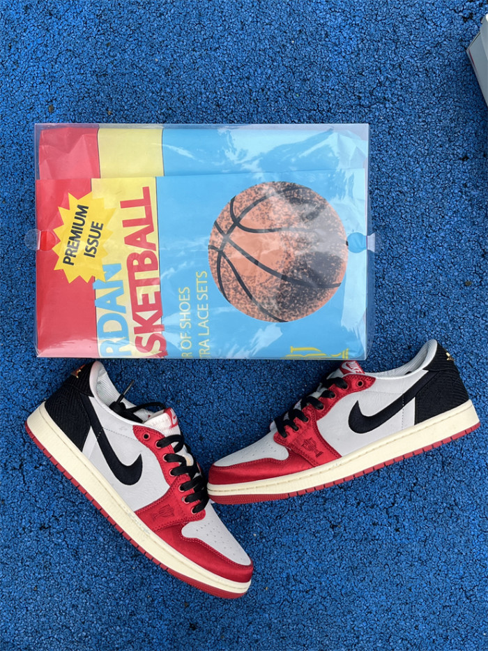 Authentic Trophy Room x Air Jordan 1 Low OG “Home”