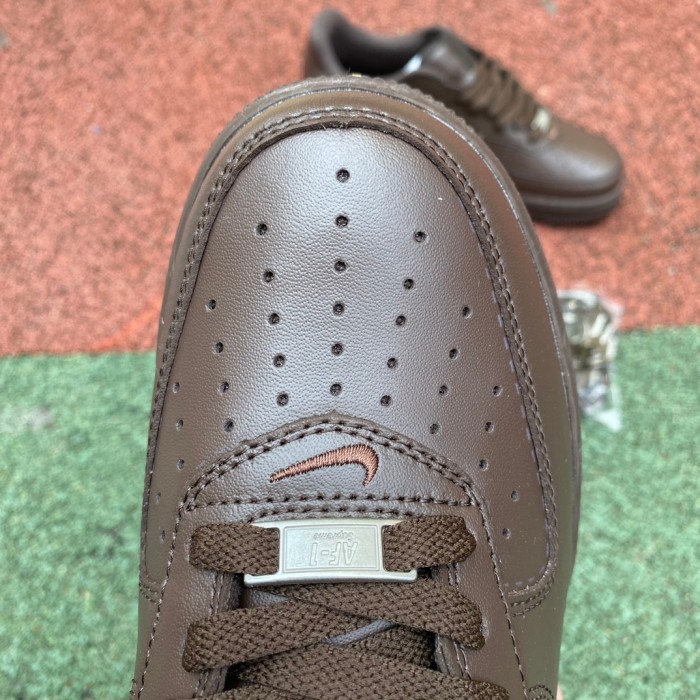 Authentic Supreme x Nike Air Force 1 Low Brown