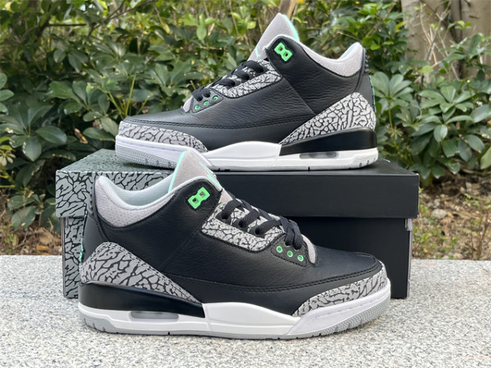 Authentic Air Jordan 3 “Green Glow”