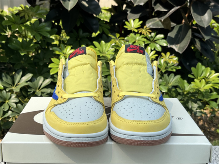 Authentic Travis Scott x Air Jordan 1 Low “Canary”