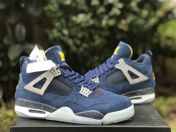 Authentic Air Jordan 4 PE Michigan
