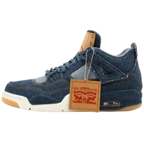 Levis x Air Jordan 4 Retro Navy