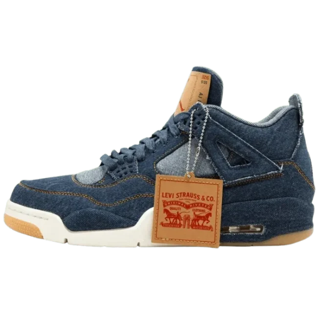 Levis x Air Jordan 4 Retro Navy