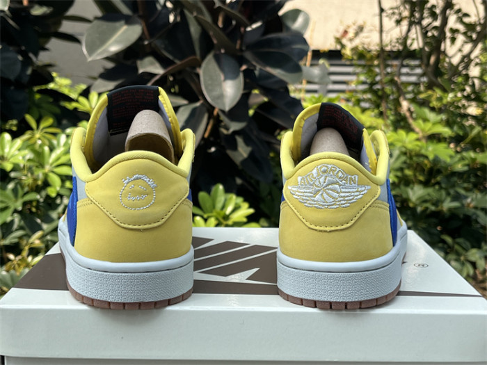 Authentic Travis Scott x Air Jordan 1 Low “Canary”