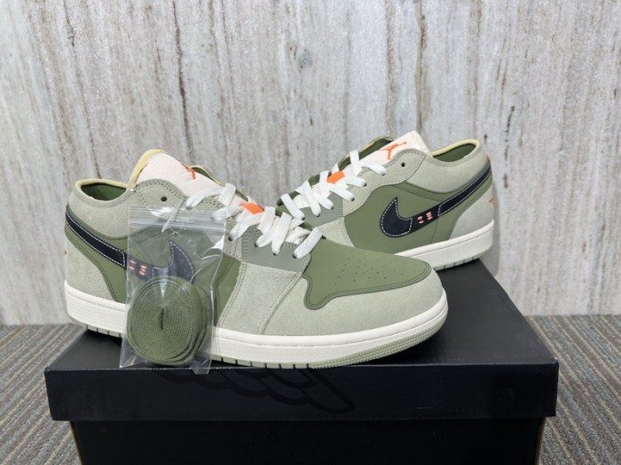 Authentic Air Jordan 1 Low Craft SE “Light Olive”