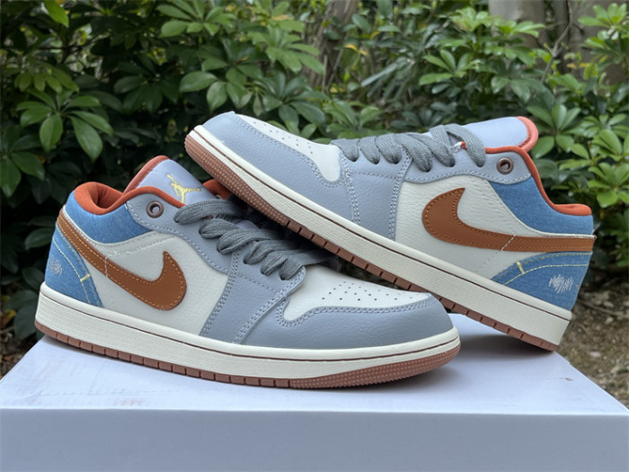 Authentic Air Jordan 1 Low “Phantom Denim”