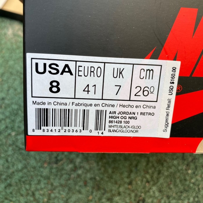 Authentic Air Jordan 1 Retro High lgloo