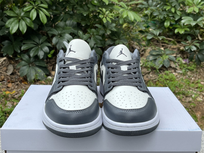 Authentic Air Jordan 1 Low Dark Grey