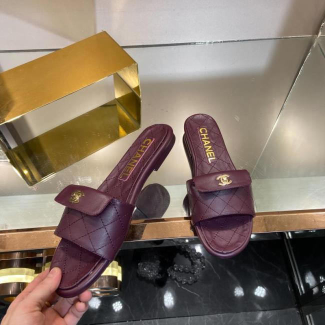CHNL women slippers 1:1 quality-254