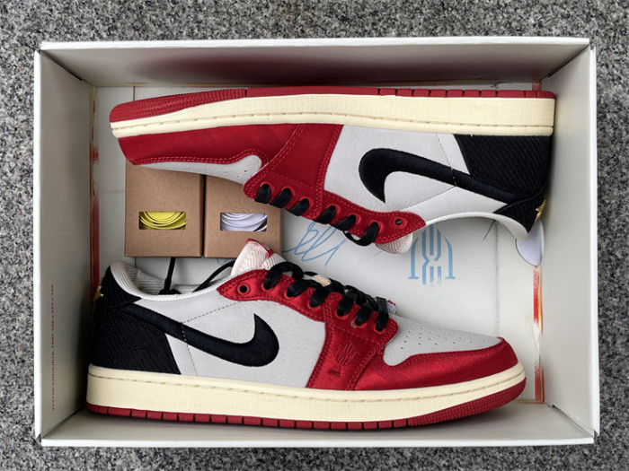 Authentic Trophy Room x Air Jordan 1 Low OG “Home”