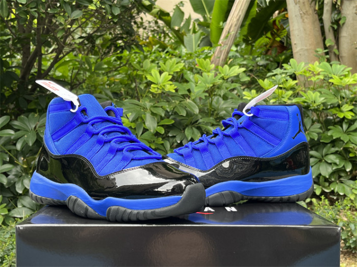 Authentic Air Jordan 11 Royal Blue Black