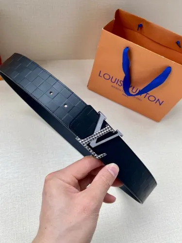 Super Perfect Quality LV Belts(100% Genuine Leather Steel Buckle)-4493