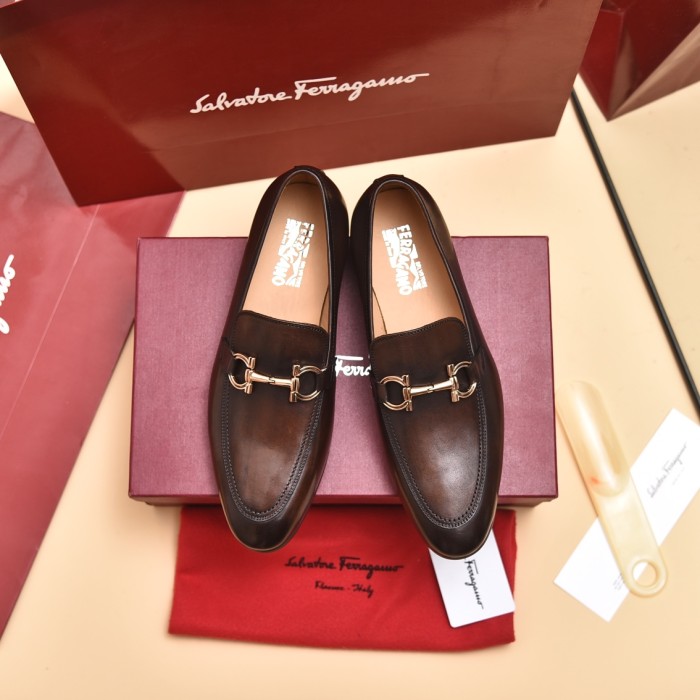 Ferragamo Men shoes 1：1 quality-375