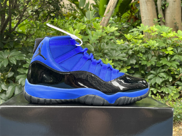 Authentic Air Jordan 11 Royal Blue Black