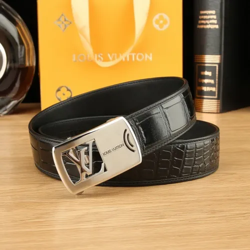 Super Perfect Quality LV Belts(100% Genuine Leather Steel Buckle)-4507