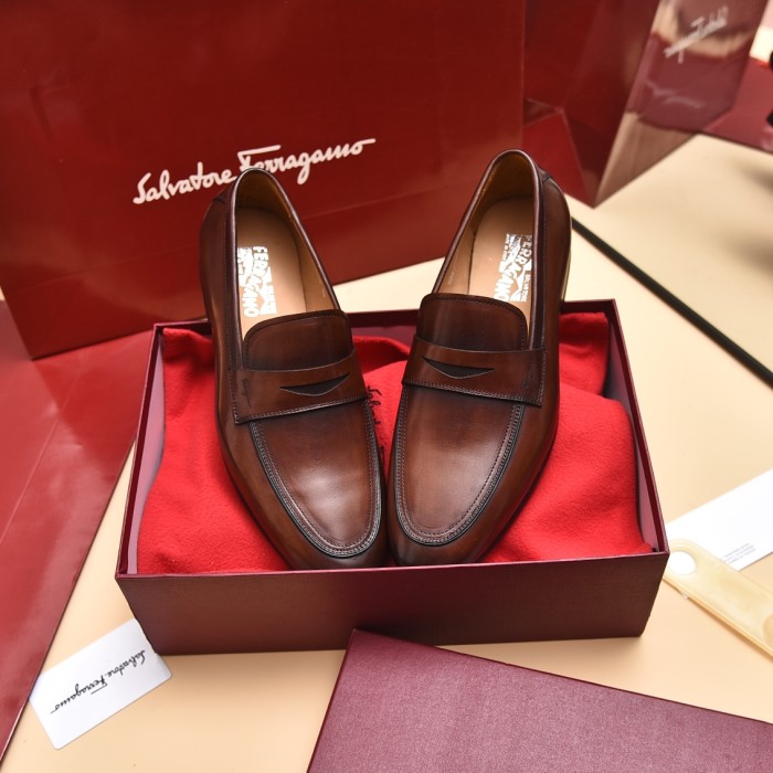 Ferragamo Men shoes 1：1 quality-359