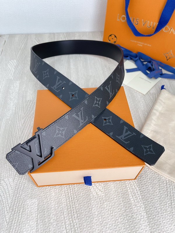 Super Perfect Quality LV Belts(100% Genuine Leather Steel Buckle)-4502