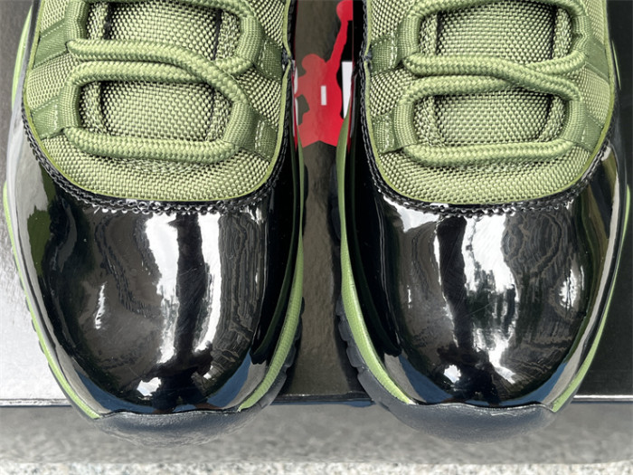 Authentic Air Jordan 11 Army Green Black