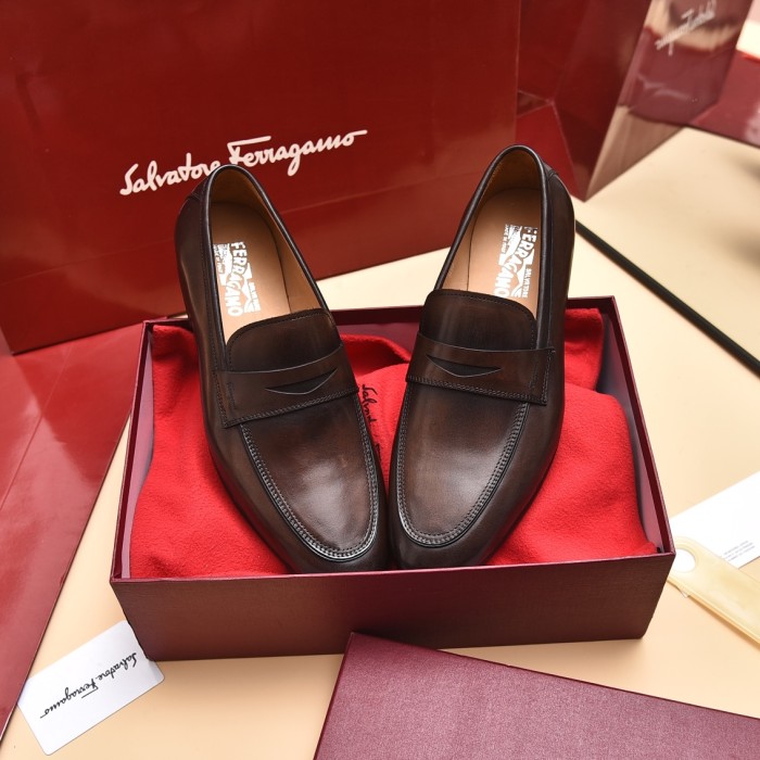 Ferragamo Men shoes 1：1 quality-357