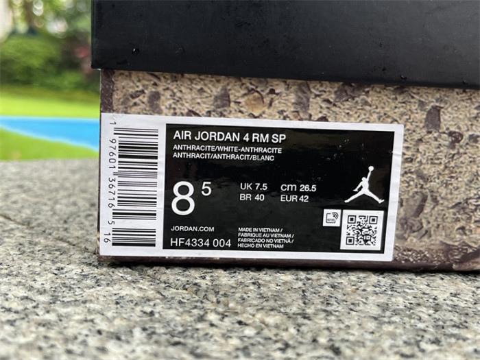 Authentic Nigel Sylvester x Jordan Air Jordan 4 RM Driveway Grey