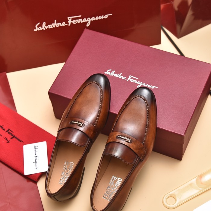 Ferragamo Men shoes 1：1 quality-365
