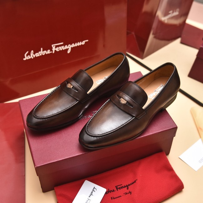 Ferragamo Men shoes 1:1 quality-354