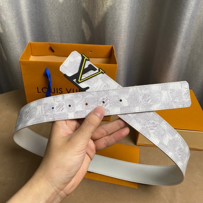 Super Perfect Quality LV Belts(100% Genuine Leather Steel Buckle)-4499