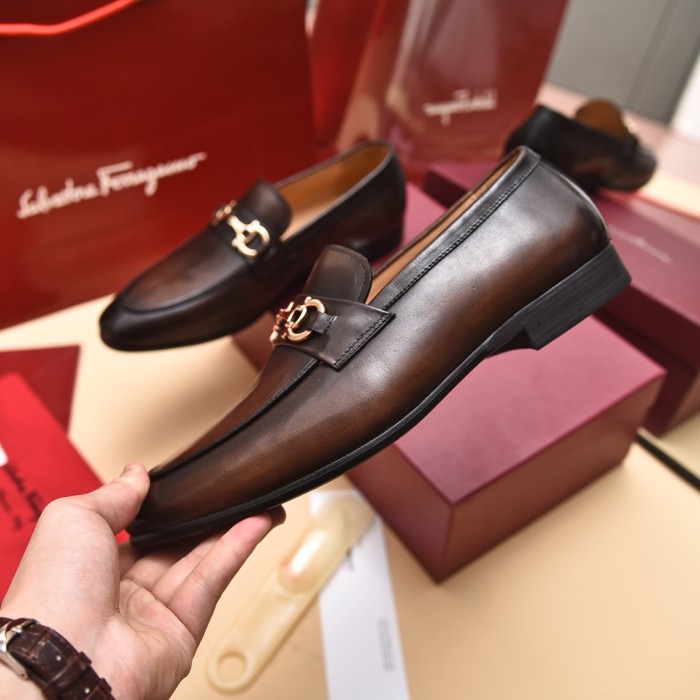 Ferragamo Men shoes 1：1 quality-369
