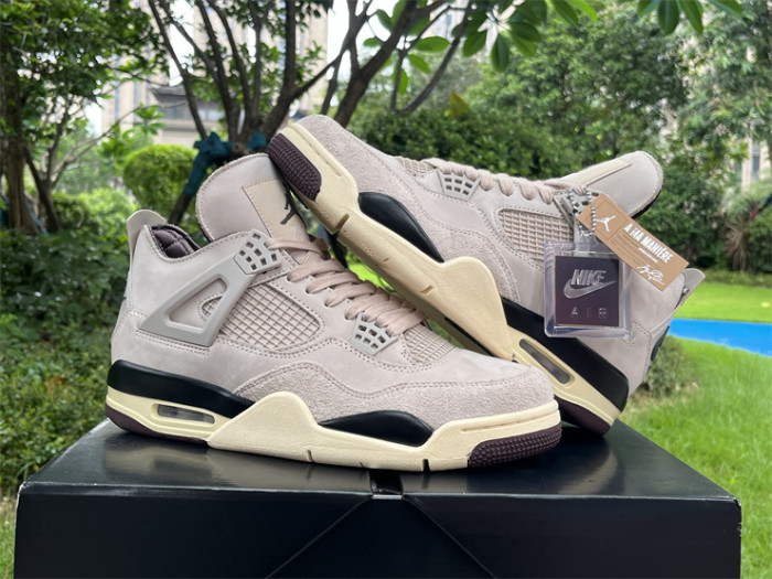 Authentic A Ma Maniere x Air Jordan 4 “Fossil Stone”