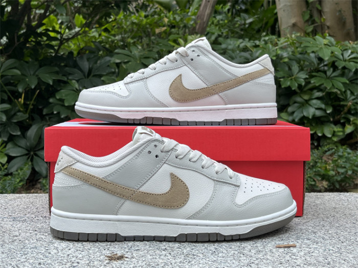 Authentic Nike Dunk Low Phantom Khaki Light Bone Shoes