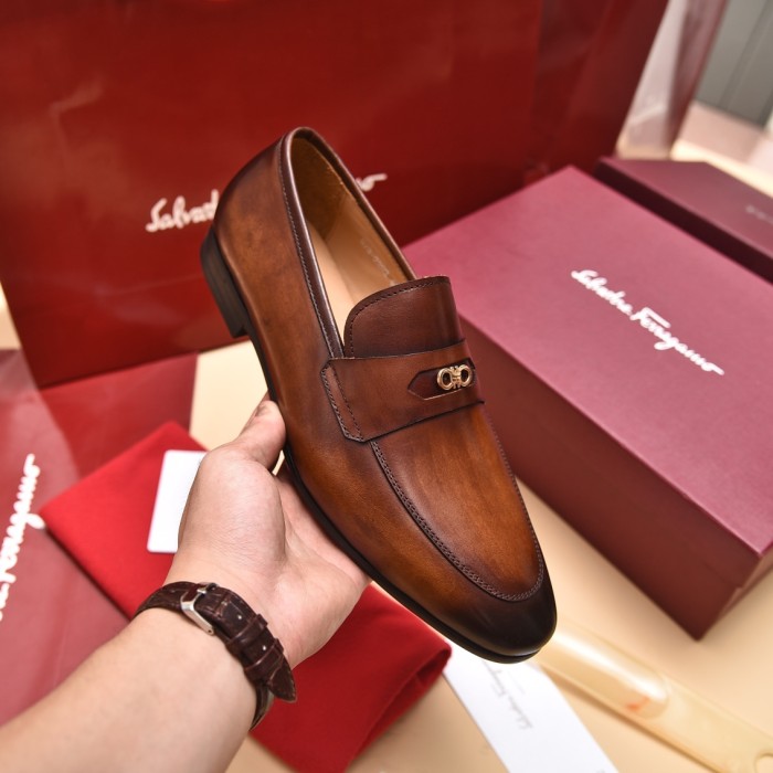 Ferragamo Men shoes 1：1 quality-374