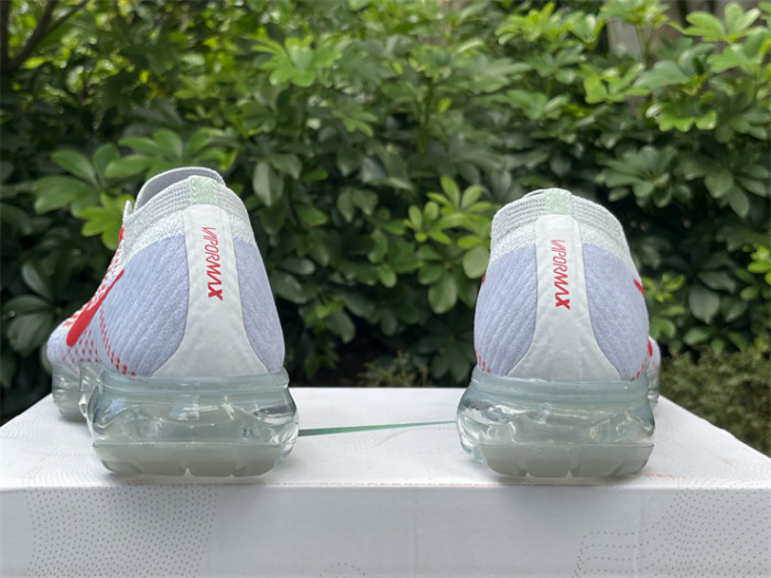 Authentic Nike Air VaporMax OG Pure Platinum University Red