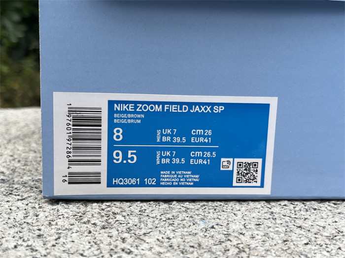 Authentic Travis Scott x Nike Zoom Field Jaxx Light Chocolate