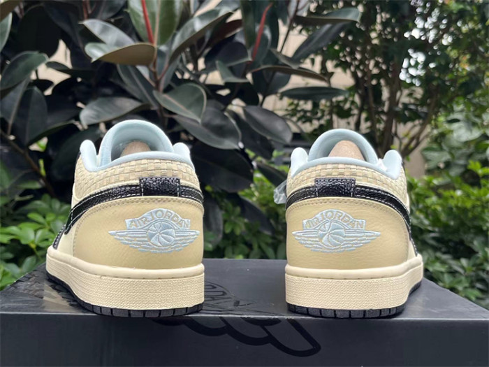 Authentic Air Jordan 1 LOW SE “COCONUT MILK/BLACK”