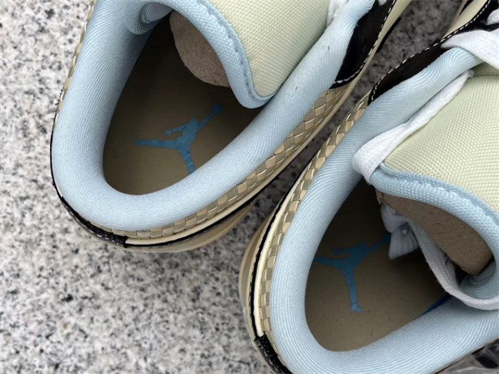 Authentic Air Jordan 1 LOW SE “COCONUT MILK/BLACK”