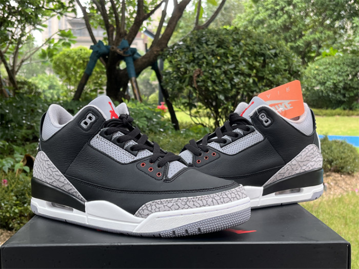 Authentic Air Jordan 3 “Black Cement”2024 DN3707-010