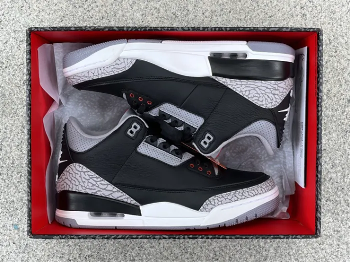 Authentic Air Jordan 3 “Black Cement”2024 DN3707-010