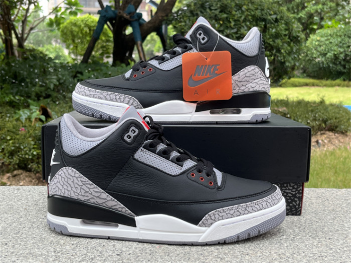Authentic Air Jordan 3 “Black Cement”2024 DN3707-010