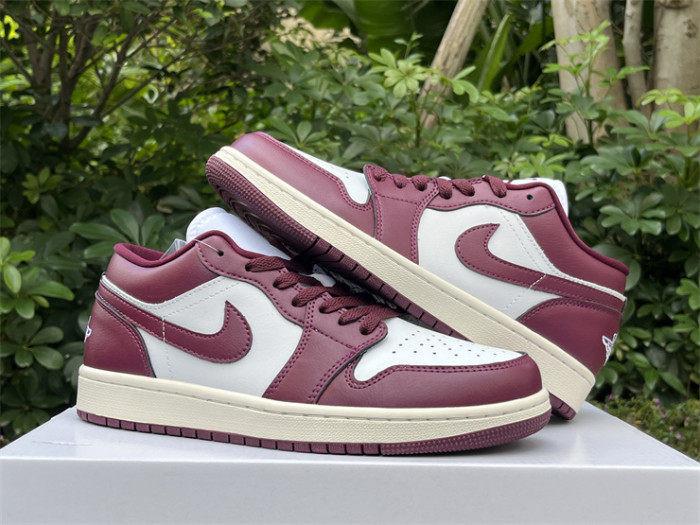 Authentic Jordan 1 Low Bordeaux Women