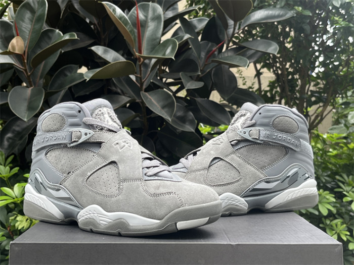 Authentic Air Jordan 8 “Cool Grey”