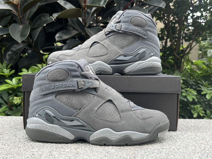 Authentic Air Jordan 8 “Cool Grey”