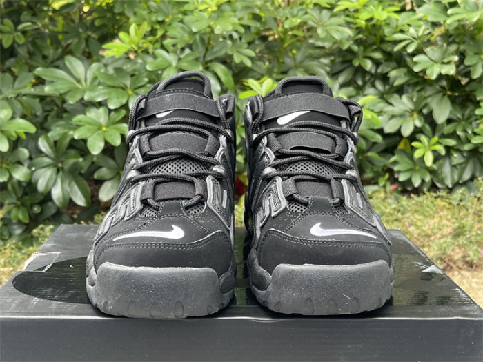 Authentic Supreme x Nike Air More Uptempo Black
