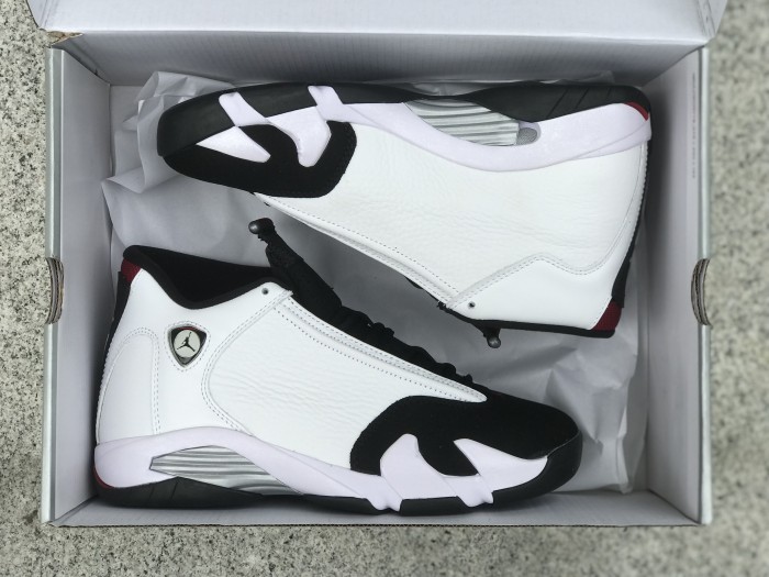 Authentic Air Jordan 14 “Black Toe” 2024