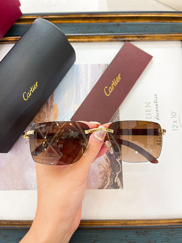 Cartier Sunglasses AAAA-7056