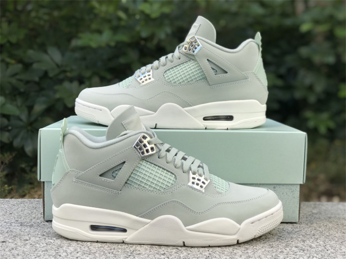Authentic Air Jordan 4 Seafoam Sail