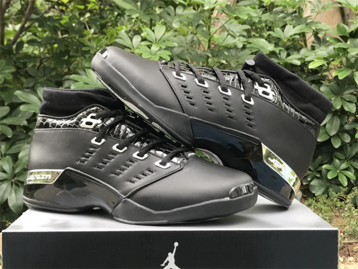 Authentic Jordan 17 OG Low Black Chrome