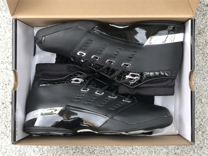 Authentic Jordan 17 OG Low Black Chrome